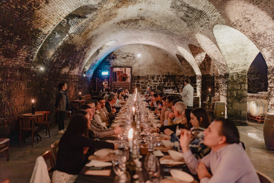 La antigua cava y los 70 comensales